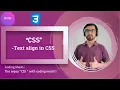 Text align in CSS Text align vs Text Direction CSS Tutorials Coding Mesh
