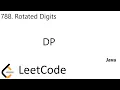 LeetCode 788 Rotated Digits DP Java