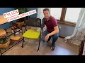 FYLICA Foldable Office Chair with Flip-Up Armrest