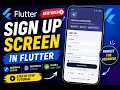 Flutter Signup Screen UI Design Complete Beginner Tutorial Code Factor