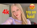 4K Micro Mini String Bikini Tiny Bikini Try-on Haul See-everything Sheer Transparent on