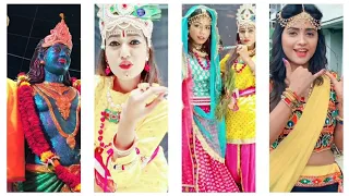 tiktok viral videos janamashtami special gima ashi nisha gurgain
