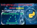 Pattern printing 19 hollow full pyramid pattern pattern printing in python python full course