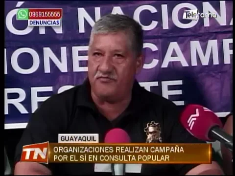 Organizaciones realizan campaña por el sí en consulta popular