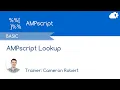 AMPscript Lookup - Salesforce Marketing Cloud Functions in 5 minutes