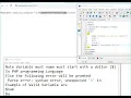 Parse error syntax error unexpected in