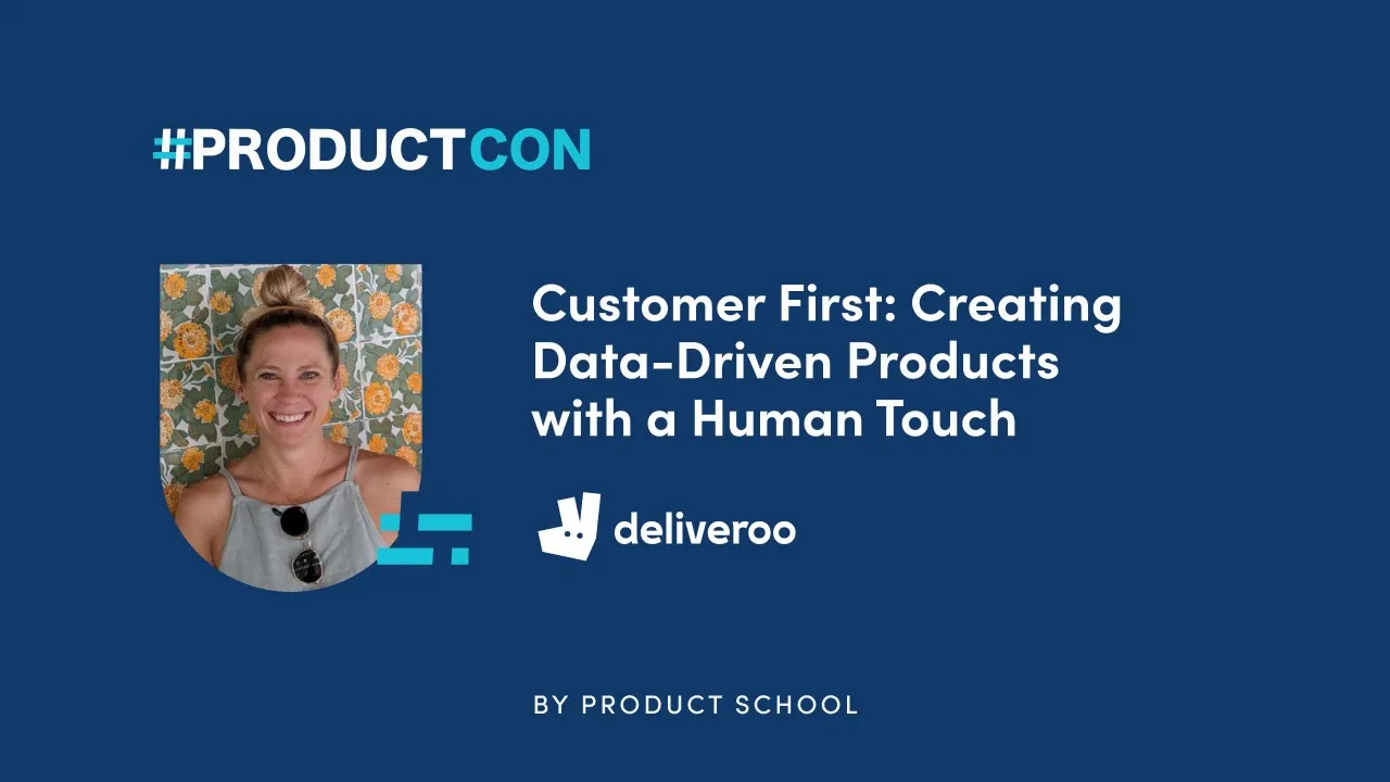 Creating Data-Driven Products with a Human Touch - YouTube thumbnail