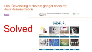 Developing a custom Gadget chain for Java deserialization - Burp Suite Certified practitioner