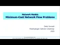 Minimum Cost Network Flow Problems MCNFP