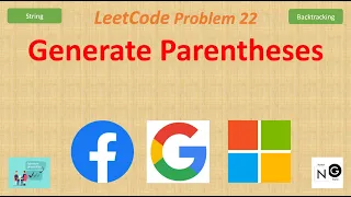 Generate Parentheses Leetcode 22 Backtracking Google Facebook Amazon Apple