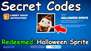 NEW HALLOWEEN ADMIN CODES in FORTNITE SEASON 4 SPRITE CODES! (New Secret Codes)