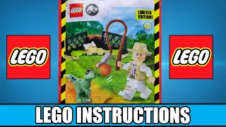 LEGO Instructions - Jurassic World - 122409 - Robert Muldoon and Raptor - Magazine Gift