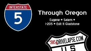 Interstate 5 Through Oregon Eugene Northbound to I-205