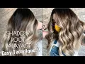SHADOW ROOT BALAYAGE Easy Technique Application Tutorial