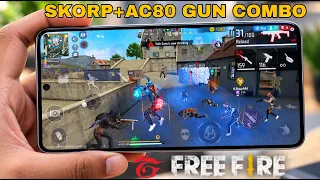 SKORP+AC80 gun Only in solo vs squad II full gameplay video #freefire