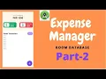 Expense Manager With Room Database UI Design Android Studio Part-2 Code The World