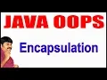 Java Tutorials Java OOPS Encapsulation by Durga Sir