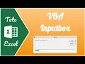 InputBox How to prompt a user to enter a value in a window using VBA