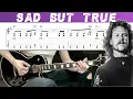 Download Lagu METALLICA - SAD BUT TRUE (Guitar cover with TAB | Lesson)