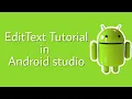 EditText Tutorial Android studio