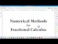 Lecture 01 1 of 2 MATLAB code for the Fractional Forward Euler Method