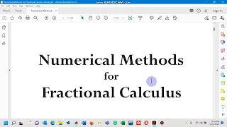 Lecture 01 1 of 2 MATLAB code for the Fractional Forward Euler Method