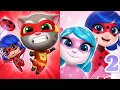 Lagu Talking Tom Hero Dash x Miraculous Ladybug VS My Talking Angela 2 x Miraculous Ladybug