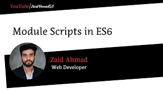 JavaScript ES6 Modules Scripts with Syntax in
