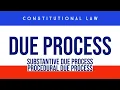 Due Process Due Process Clause Substantive and Procedural Due Process