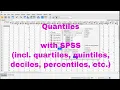 SPSS - Quantiles and Quartiles