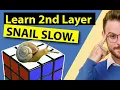 Solve 2nd Layer SLOW Rubik s Cube Guide for Beginners Part I