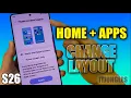 How to Change Home Screen Layout to Home Apps Screen on Samsung S26