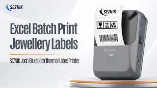 How to Excel Batch Print - Jewellery labels 3 ups JOSH Label Printer