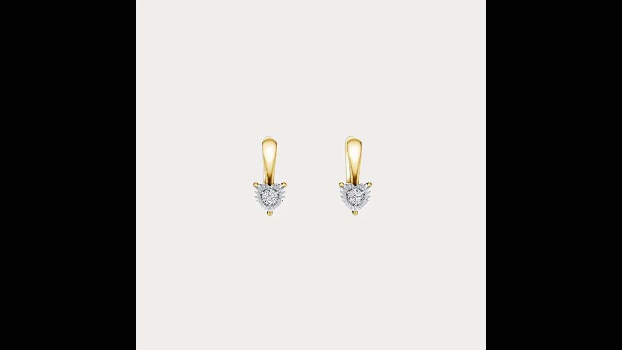Round Lab-Grown Diamond Solitaire Earrings in Sterling Silver