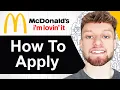 How To Apply For a Job at McDonalds Step By Step