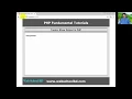 PHP Fundamental Tutorial Part-4 Web School BD