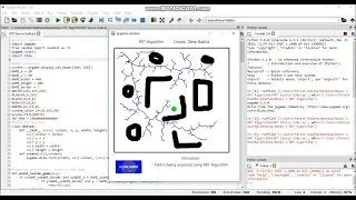 Rapidly-exploring Random Tree RRT Algorithm Implementation in Python Robotics