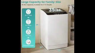 Review Auertech 35 lbs Washing Machine - Fully Automatic Portable Washer Spin Dryer