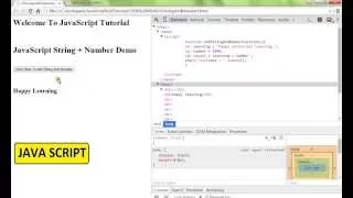 TAMIL ADDING STRING AND NUMBER IN JAVASCRIPT DEMO