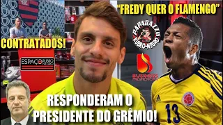 Rodrigo Caio responde presidente do Grêmio! Landim também! Guarín mais perto! Reforços pra base!