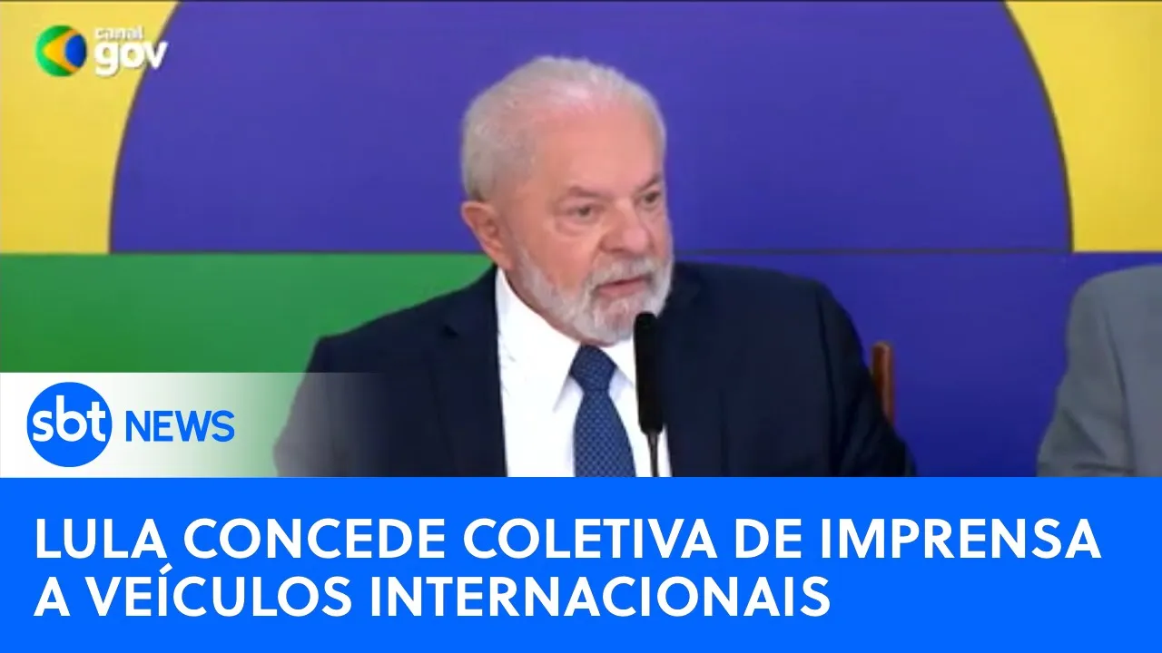 Guerra na Ucrânia é destaque em coletiva de Lula à imprensa internacional | #SBTNewsnaTV (09/05/23)