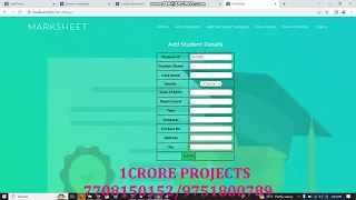 Student Marksheet Management System Using Java