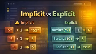 Type Conversion in JavaScript - Implicit vs Explicit Type Coercion Explained