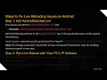 Fixing Ionic Capacitor Live Reload Issues on Android