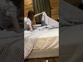 BEDROOM MAKEOVER PART 2 Levtex Home Martha Stripe Blue Bedspread Unboxing Miss Pixie