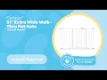 Extra Wide Walk-Thru Pet Gate with Lift Handle - Install Tutorial