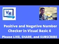 Positive and Negative Number Checker in Visual Basic 6