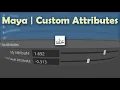 Maya Custom Attributes And Driven Keys
