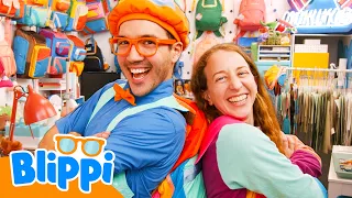 Blippi Volta às Aulas 🎒🚌 Caça ao Material Escolar!