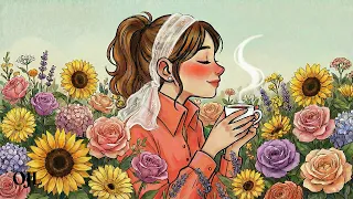 A primavera floresce em um café de Paris 🌼 Jazz vintage francês no café de Paris